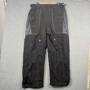 Smart Parts Paintball Pants Mens Large Black Padded Protective Adjustable Gear
